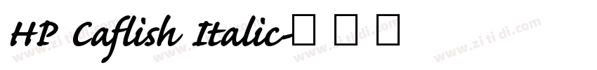 HP Caflish Italic字体转换